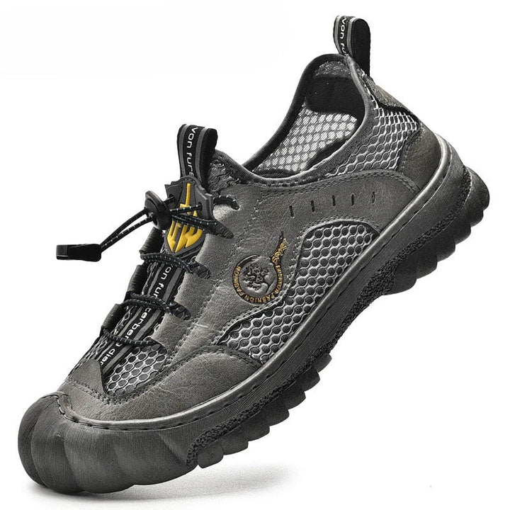 Casual Shoes Men's Leather Handmade Hiking Shoes Breathable Comfortable Shoes