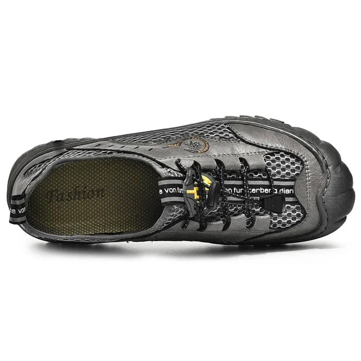 Casual Shoes Men's Leather Handmade Hiking Shoes Breathable Comfortable Shoes